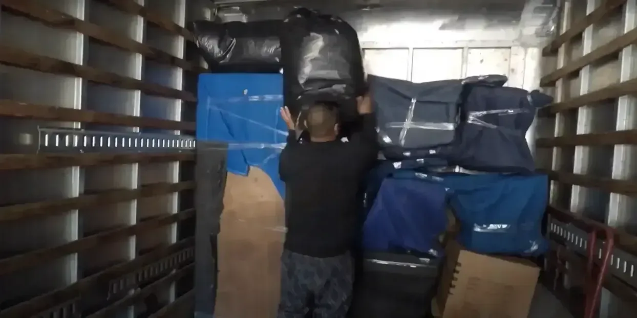 Movers loading the truck